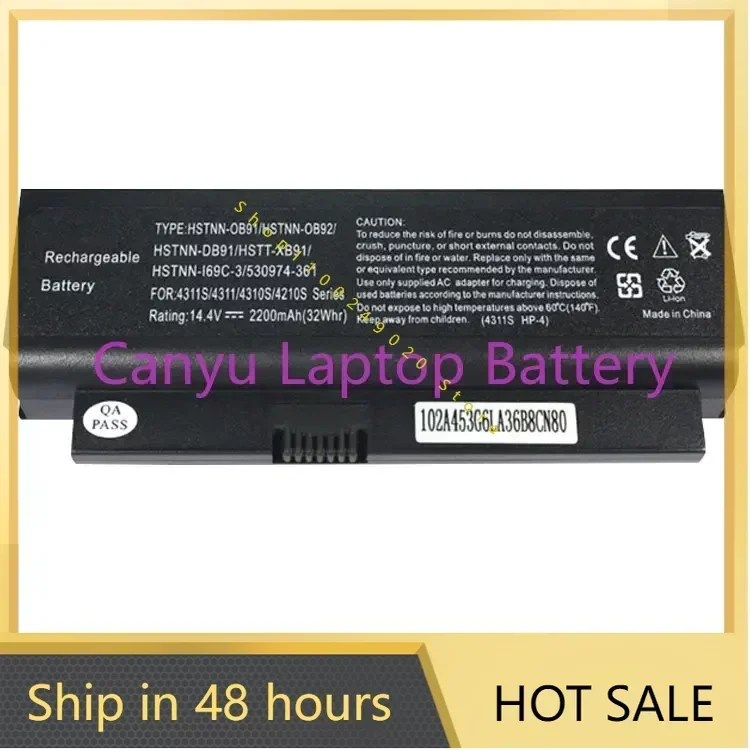 2024 For HP Db91 Ob91 Xb91 4210S 4310S 4311S  4-Core Laptop battery