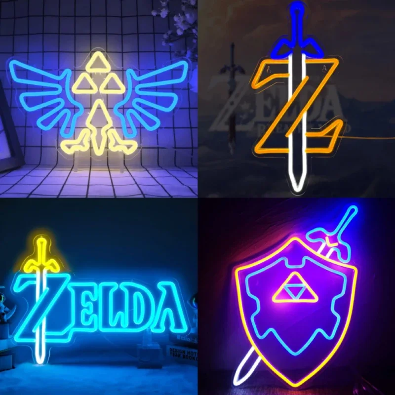 Gaming Neon Sign Dimmable Game Neon Sign for Gamer Room Decor Neon Lights for Bedroom Boys Teen Gaming Zone Party Decoration