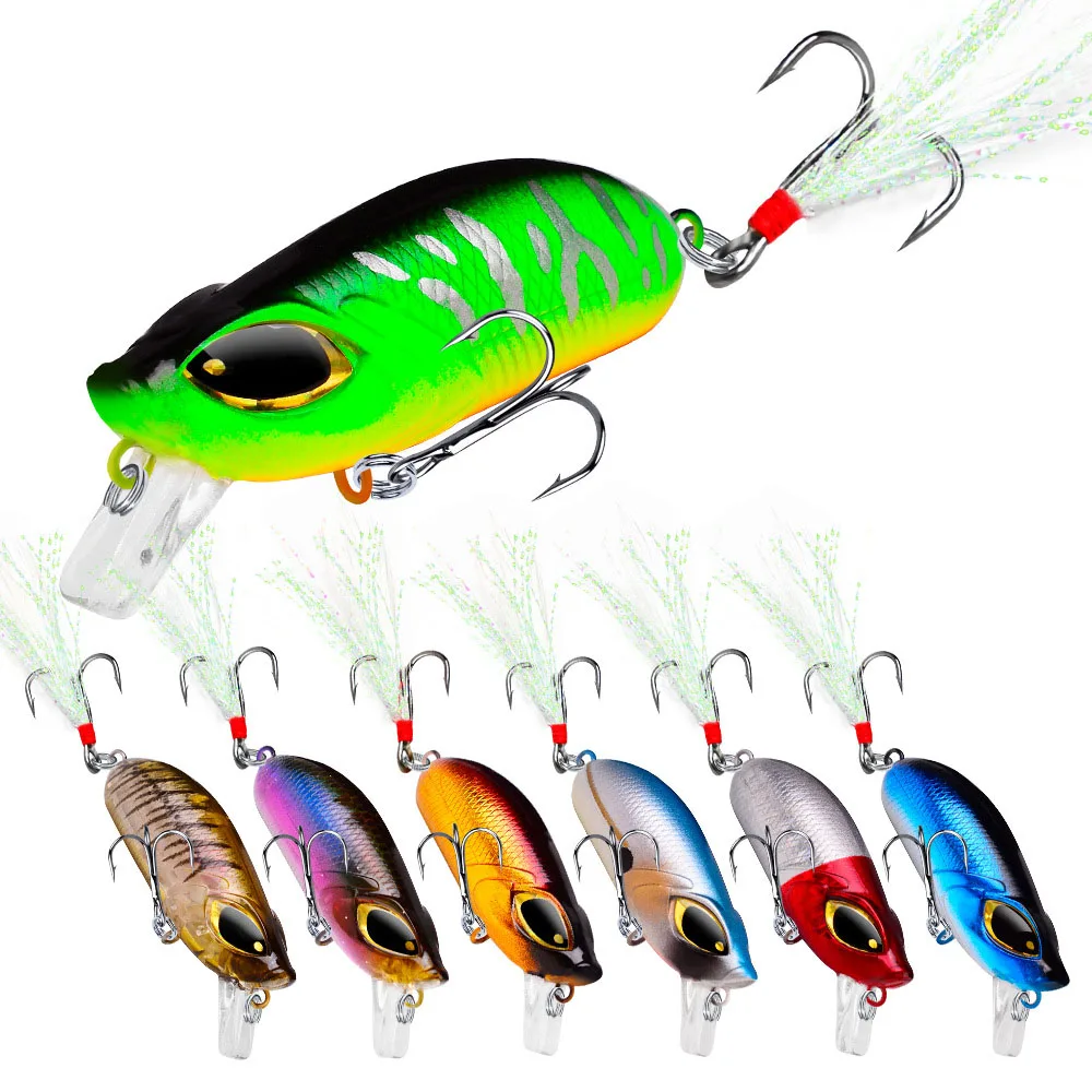 5.5cm8.26g Floating Lure Surface Fishing Lure Walk Artificial Saltwater Hard Bait Bass Plastic Walker Tackle Bionic Plastic Lure