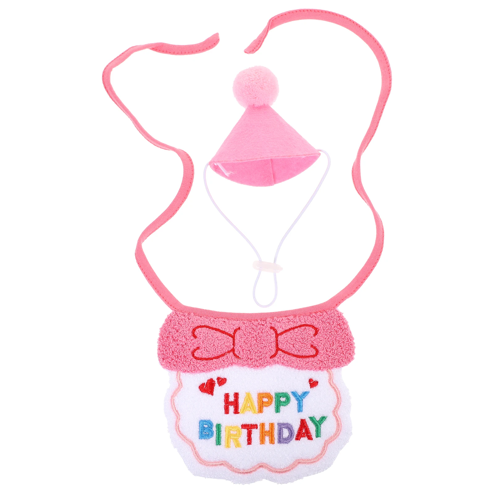 

1 Set Birthday Cat Hat Dog Hat Portable Bandana Puppy Supply Wear-Resistant Reusable Lightweight For Birthday Party Decor Dog