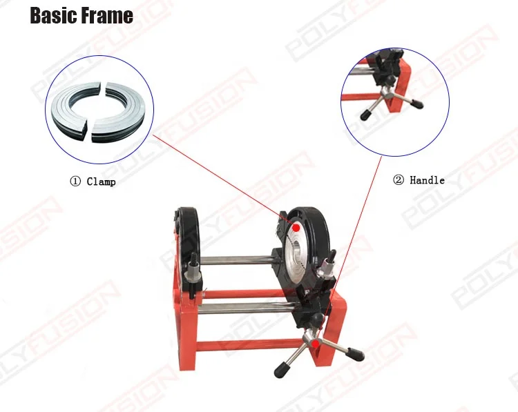 Manual Welding Machine PFY-200 Manual Butt Fusion Welding Machine Plastic Pipe Welder For HDPE