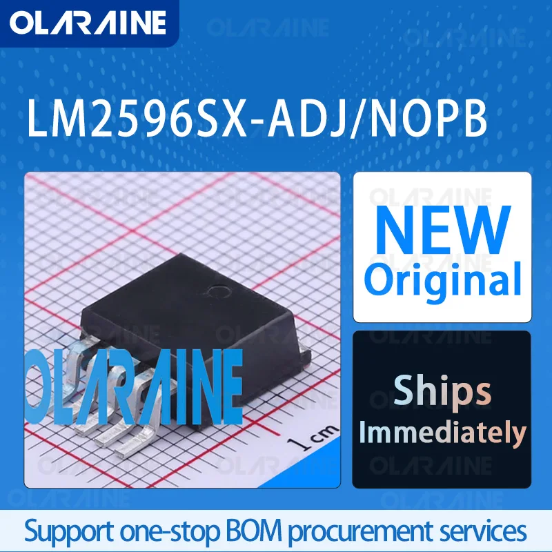 

5/10/100Pcs LM2596SX-ADJ/NOPB TO-263-5 original ic chip Switching regulators Voltage 37 V Current 3 A 1 Output Frequency 150 kHz
