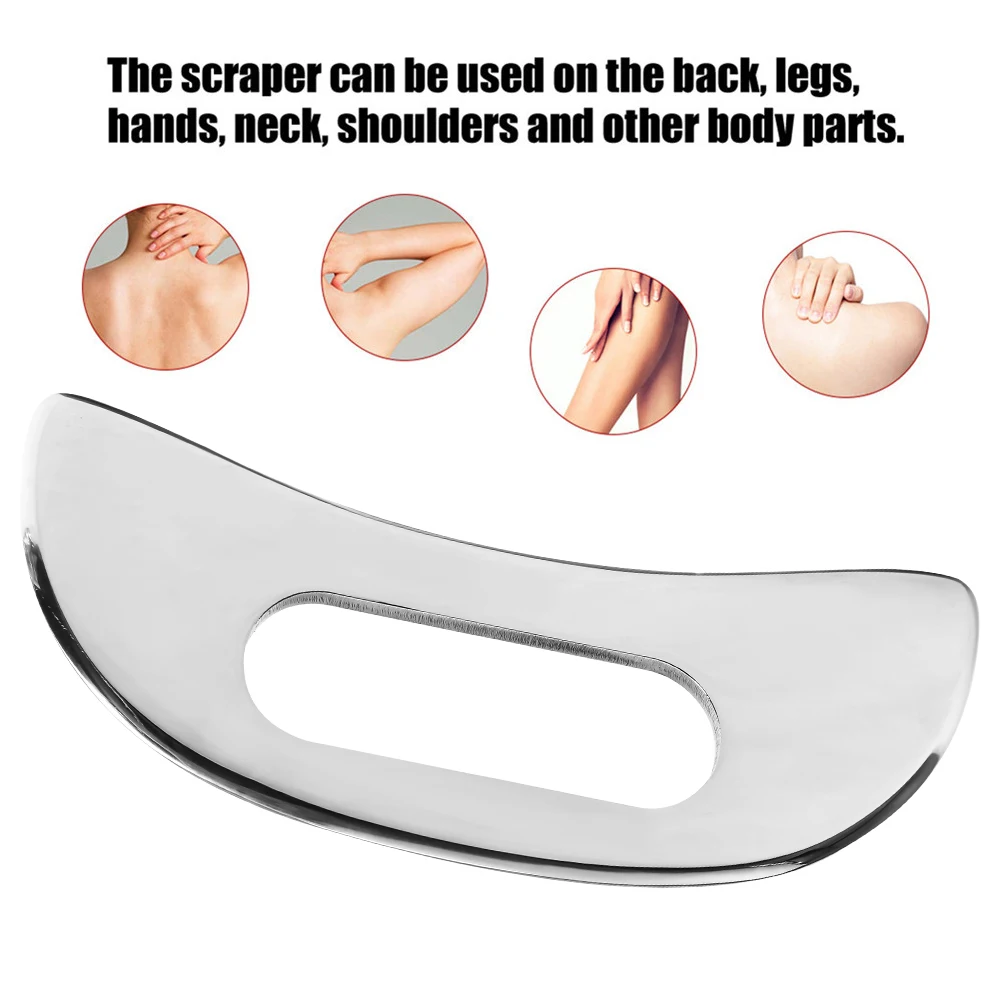 Grade Stainless Steel Gua Sha Massage Tool for Soft Tissue Scraping, Physical Therapy Stuff,Used for Back, Leg,Arm,Neck,Shoulder