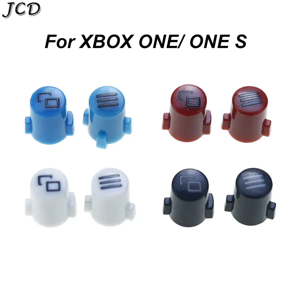 JCD 1pair Home Button Start Return Back Repair Part for Xbox one/One S Slim Ones View Menu Guide Logo Key Gamepad Controller