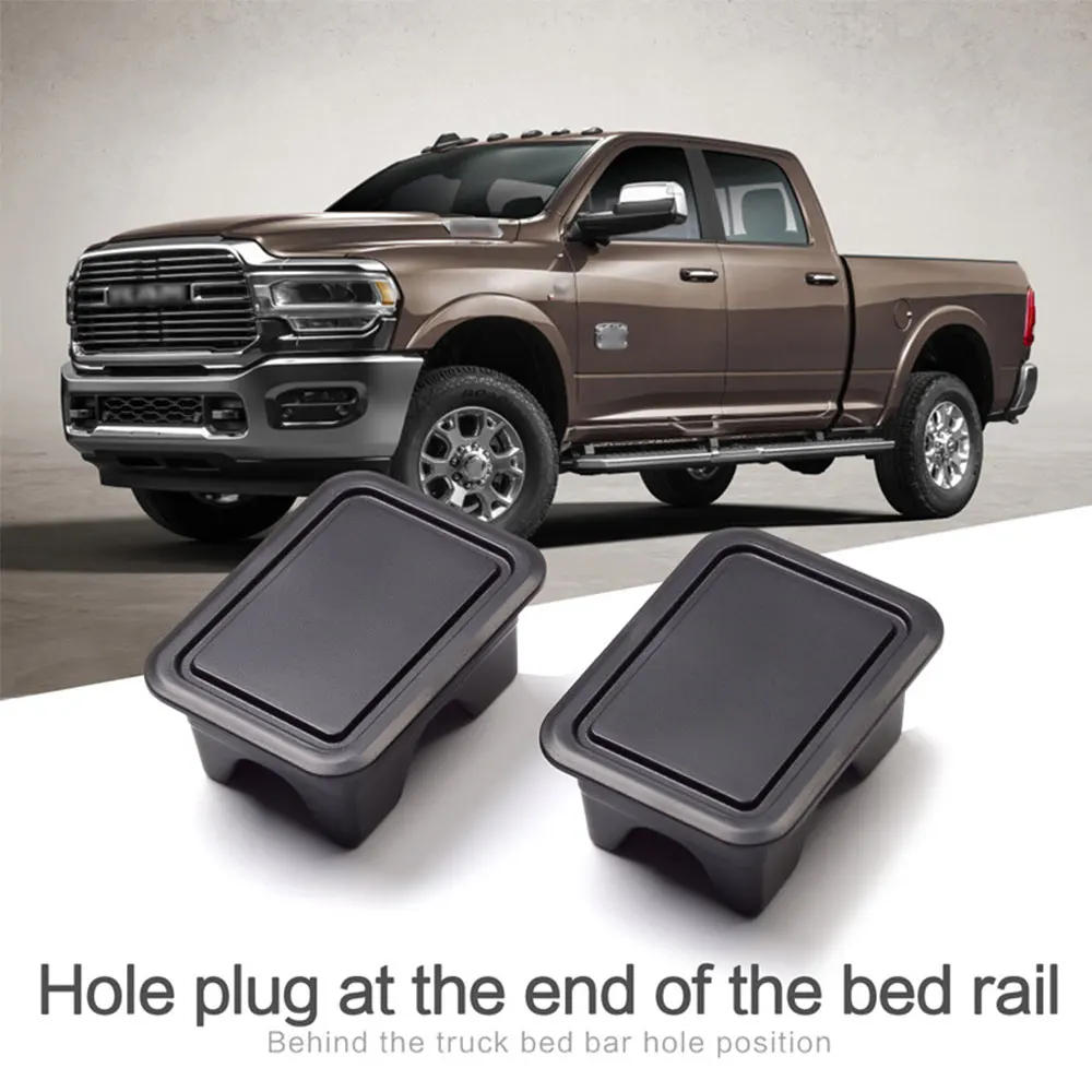 

For DODGE RAM1500 2500 2019 2020 2021 2022 2023 2024 2025 Rear Trunk Hole Plug Bed Rail Pile Cover Protective Car Accessories