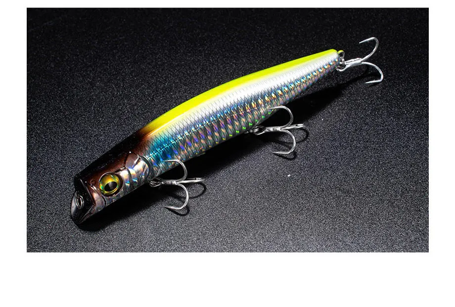 Schwimmender Minnow-Köder, Topwater, ohne Lippe, Harter Köder 12cm 21g für Topmouth-Culter und Elopichthys, Süßwasser-Angeln – Detail 6