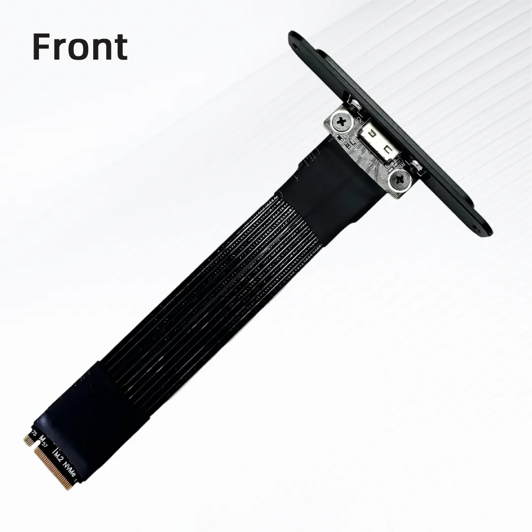 ADT-Link 128Gbps OCuLink NUC Riser Adapter PCIe 5.0 x4 Graphics Card External M.2 NVMe to SFF-8611/8612 Extension Cable