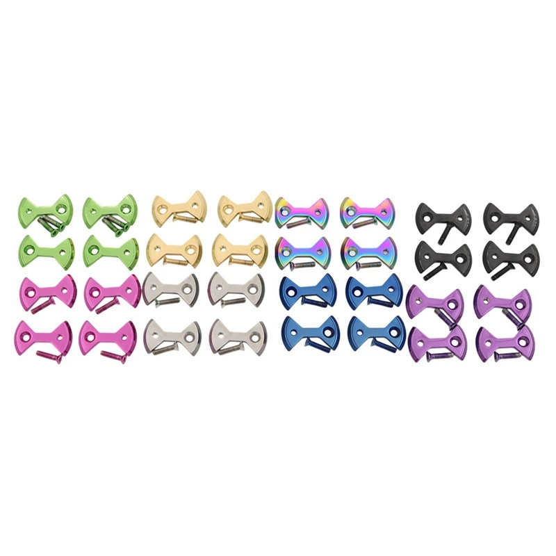 

1 Set Titanium Bike Locking Pedal Bicycle Pedal Plate Bow Tie Shape For Speedplay Zero Light Action Screws Bolt