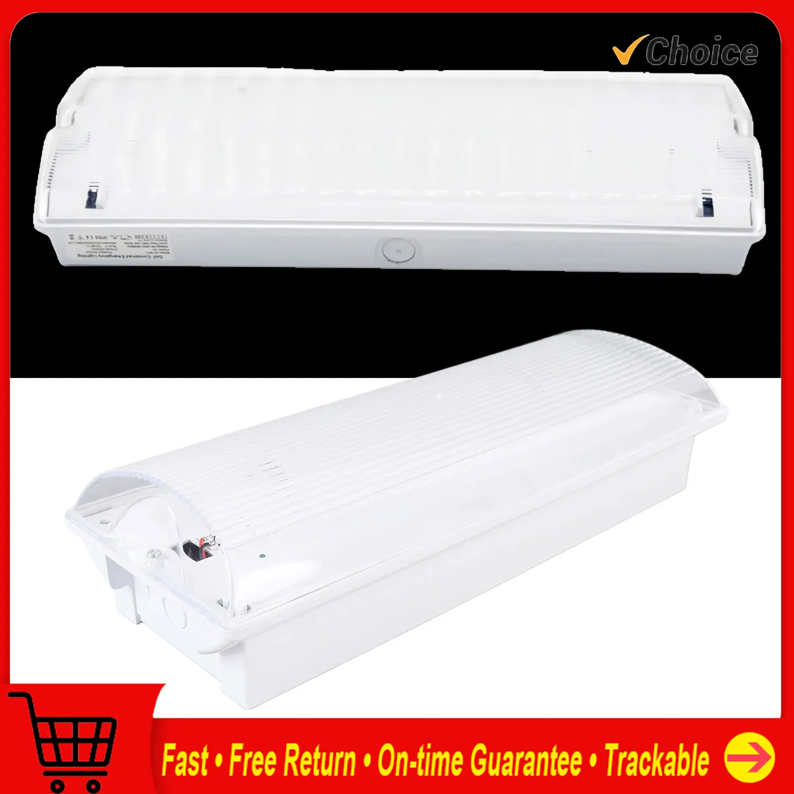 Emergency Exit Light IP65 Dual Headed LED Exit Sign Light for Hotel Supermarket 50 60HZ