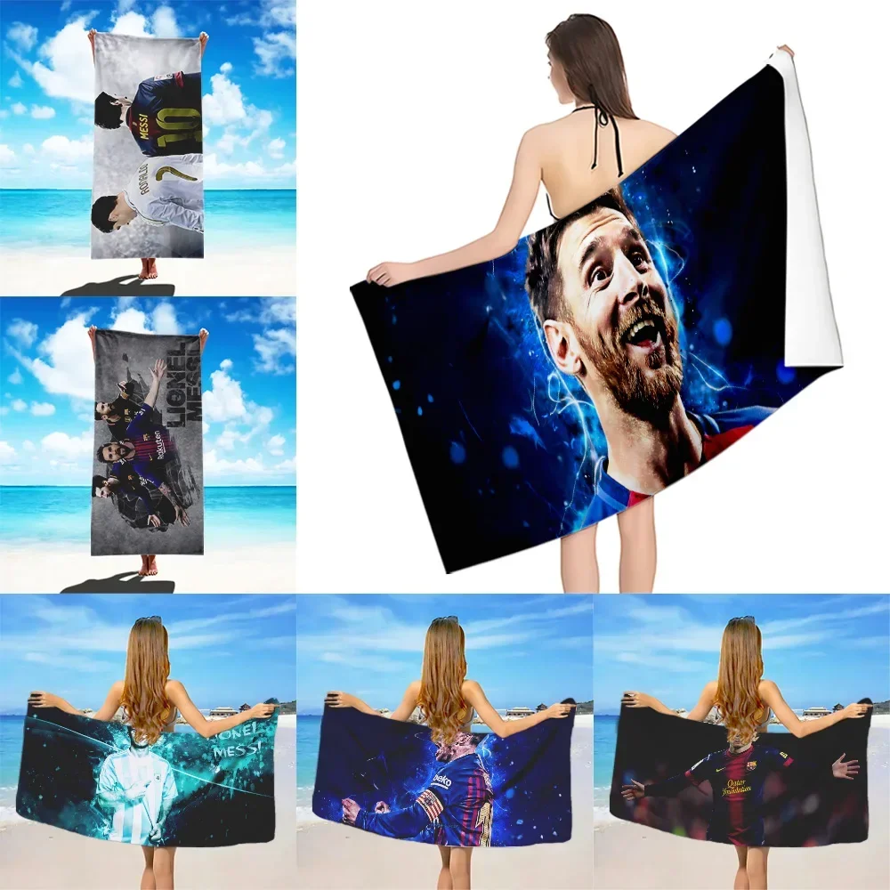 Star M-Messi  Beach Towels Microfiber Sand Free Quick Dry Soft Sandproof Pool Towels Gift for Women Travel Gym Shower Camping