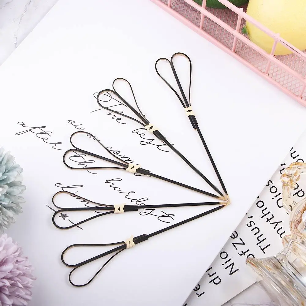 Delicate Appetizers Barbeque Scissor Shaped Eco-friendly Disposable Cocktail Sticks Skewer Picks Toothpick