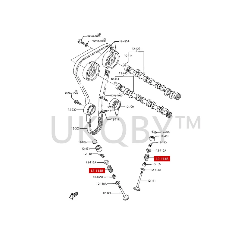 ZL0112125 Suitable for Ma zd a 2 Jinxiang Intake valve spring