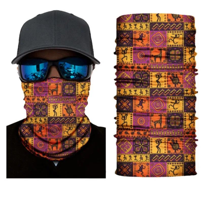 Silk Scarf Unisex Scarf Outdoor Sports Bicycle Headband Bike Cycling Balaclava Neck Tube Warmer Riding Bandanas