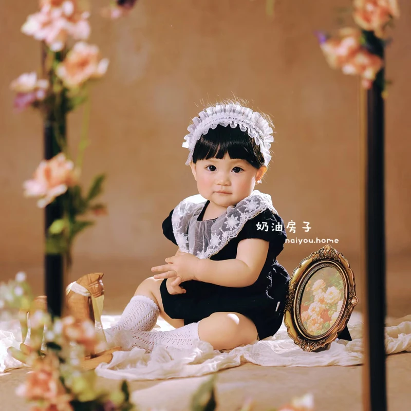 Childrens Photography Clothing Studio Photography Theme Hundred Day Year Old Girl Photo реквизит ньюборн ملابس اطفال رضع بناتي