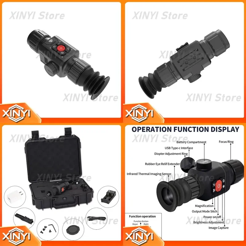 for Thermal Imager Sight Camera Hunting Night Vision Animal Rescue Investigation Patrol Monocular Telescopic