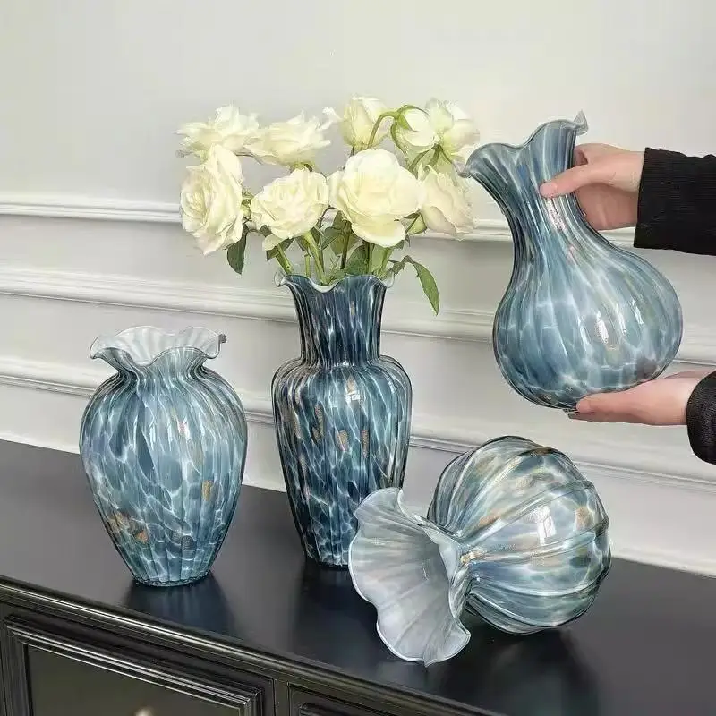 21X14CM Luxurious and Sophisticated Vintage Flower Vase for Home Flower Arrangement and Decorative Items in the Living Room