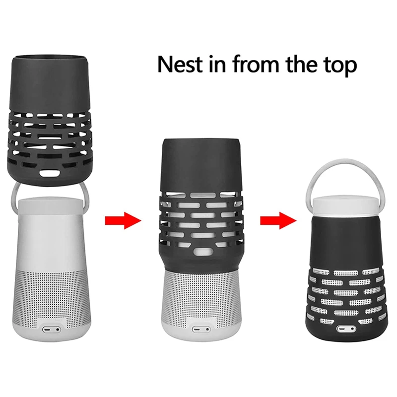 ZOPRORE Silikon Fall Abdeckung für Bose SoundLink Drehen + Plus Tragbare Bluetooth Lautsprecher Haut Abdeckung mit Lade Port Zugänglich