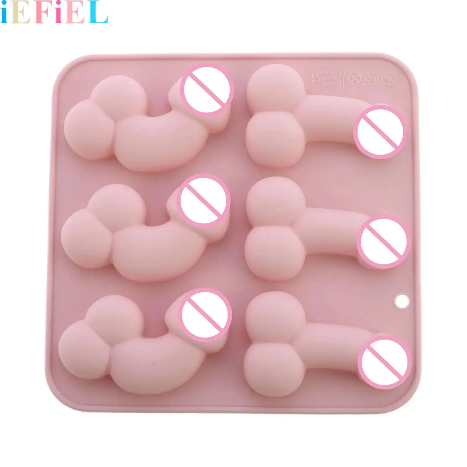 Reusable Silicone Baking Mold Funny Organ Shape Ice Popsicle Tray Men Genital Food Grade DIY Mould for Crafting Candle Soap