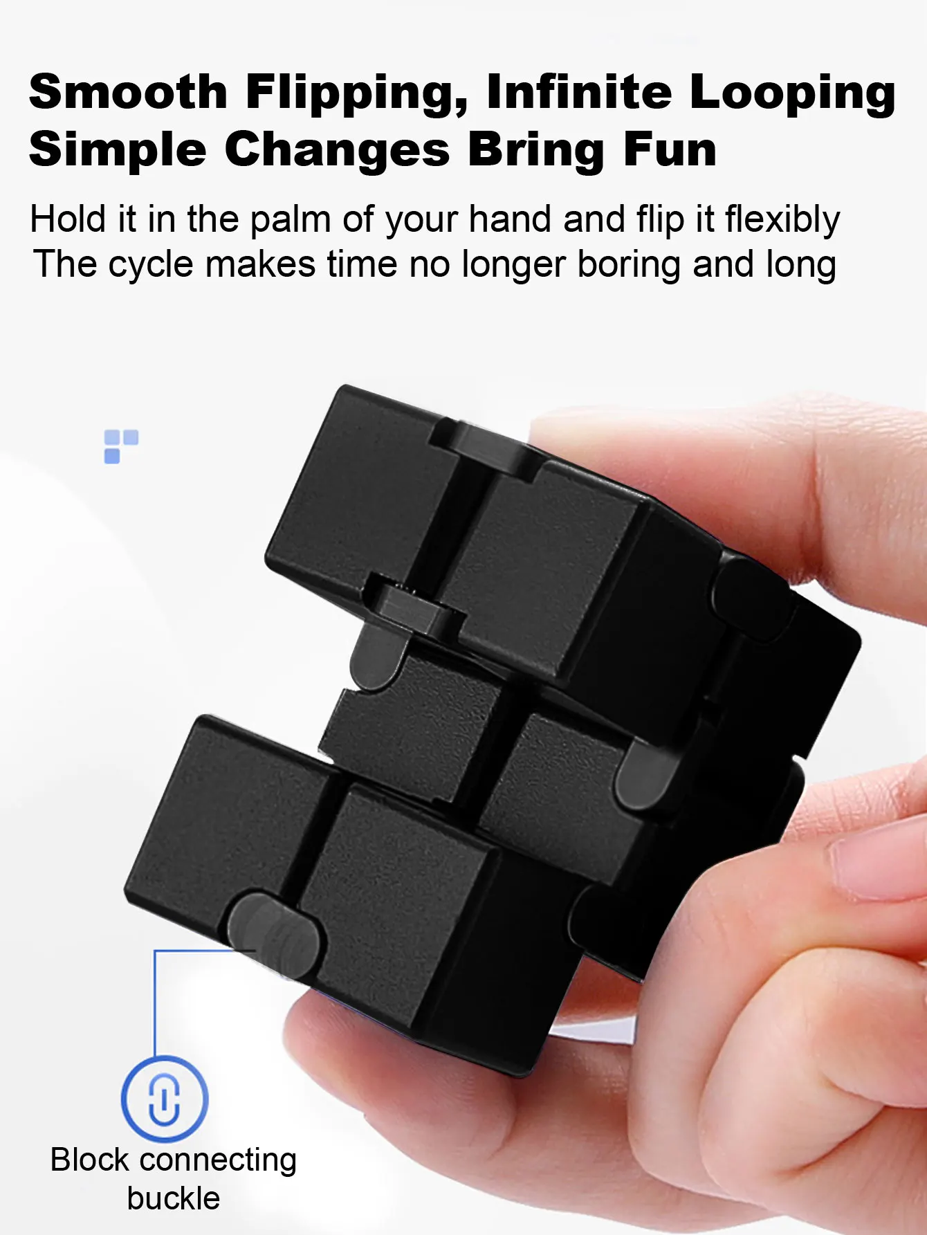 Brinquedos de dedo Fidget - Infinity Cube Prime para alívio do estresse e ansiedade, presentes sensoriais ultra duráveis para adultos e adolescentes