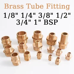 Brass Pipe Hex Nipple Fitting 1/8