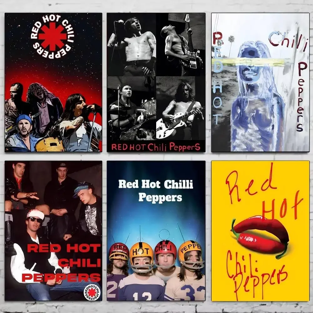 البوب الراب ألبوم الموسيقى غطاء الأحمر الساخن الفلفل الحار أنيمي المشارك ذاتية اللصق الفن مقاوم للماء ورقة ملصق ديكور جدران الغرفة
