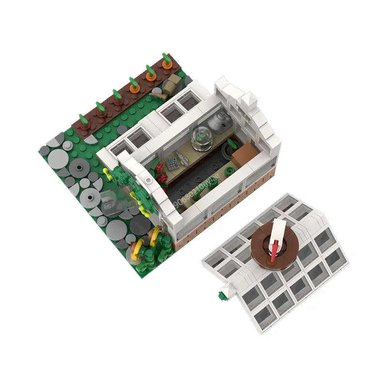 403 pezzi Moc Urban Street View Serra vittoriana Architettura modulare Blocchi di costruzione Mattoni di montaggio Giocattoli Regalo per bambini