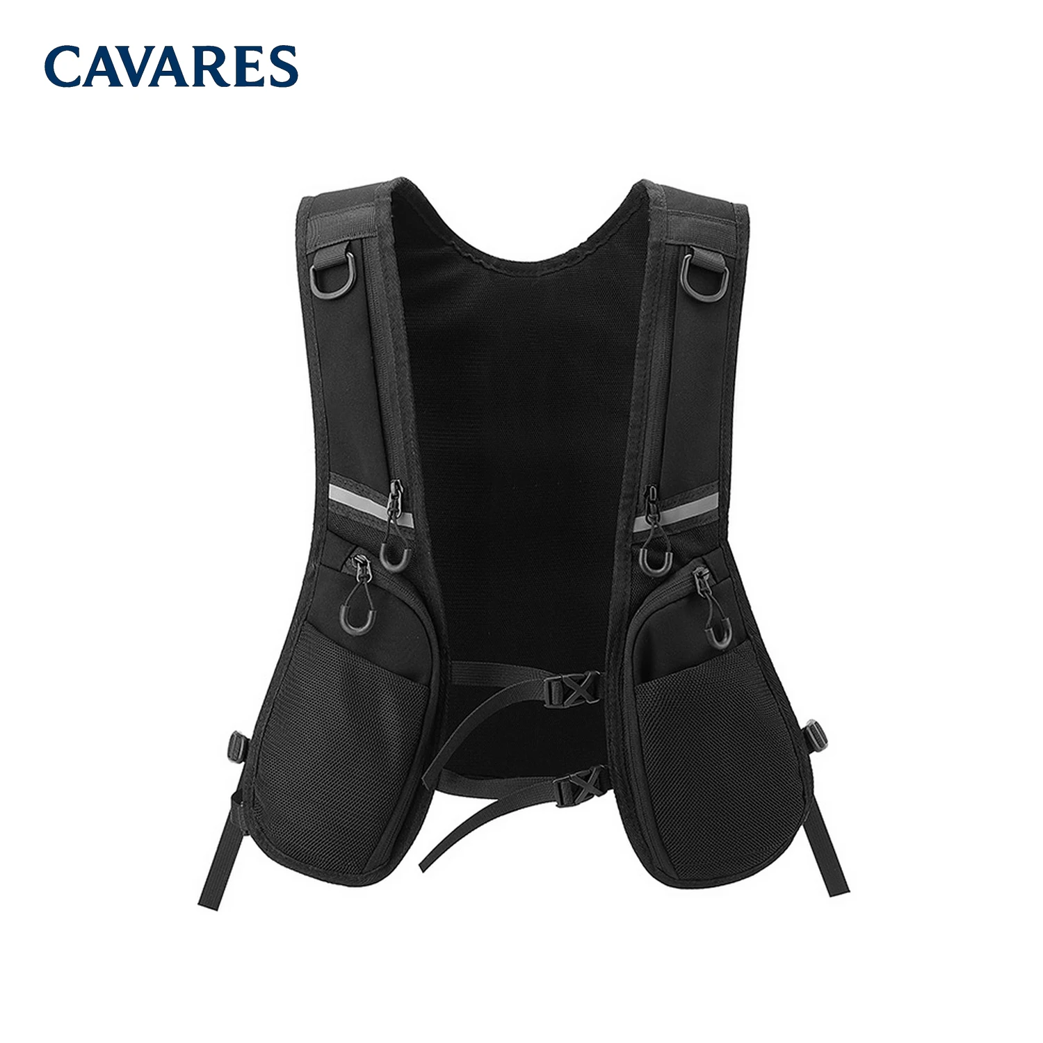 Running Vest Safe Reflective Hydration backpack Lightweight Adjustable Strap for Hiking Camping Marathon Cycling Race Backpack
