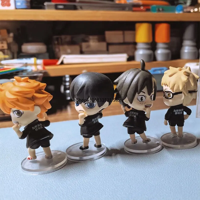 Originele Haikyuu!! Gashapon Speelgoed Kei Tsukishima Shoyo Hinata Draai Anime Figuur Kids Cadeau Verzamelmodel Ornamenten