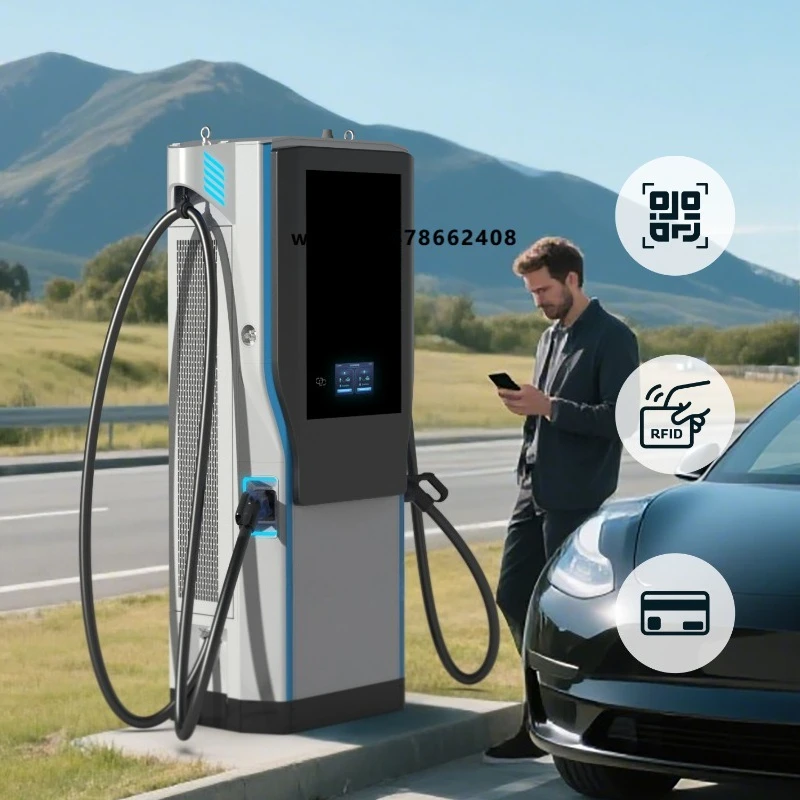 Commercial POS DC Electric Vehicle Fast Charging Station 380v-480v 60-320kW CCS1/CCS2 New OCPP 1.6J