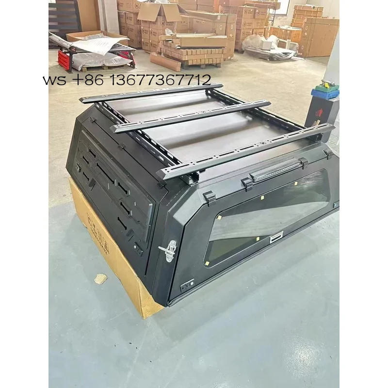 

Factory hot salesCustomized Aluminum Truck Canopy with roof rack Sierra Rust-Proof Camper Shell Coastal Areas