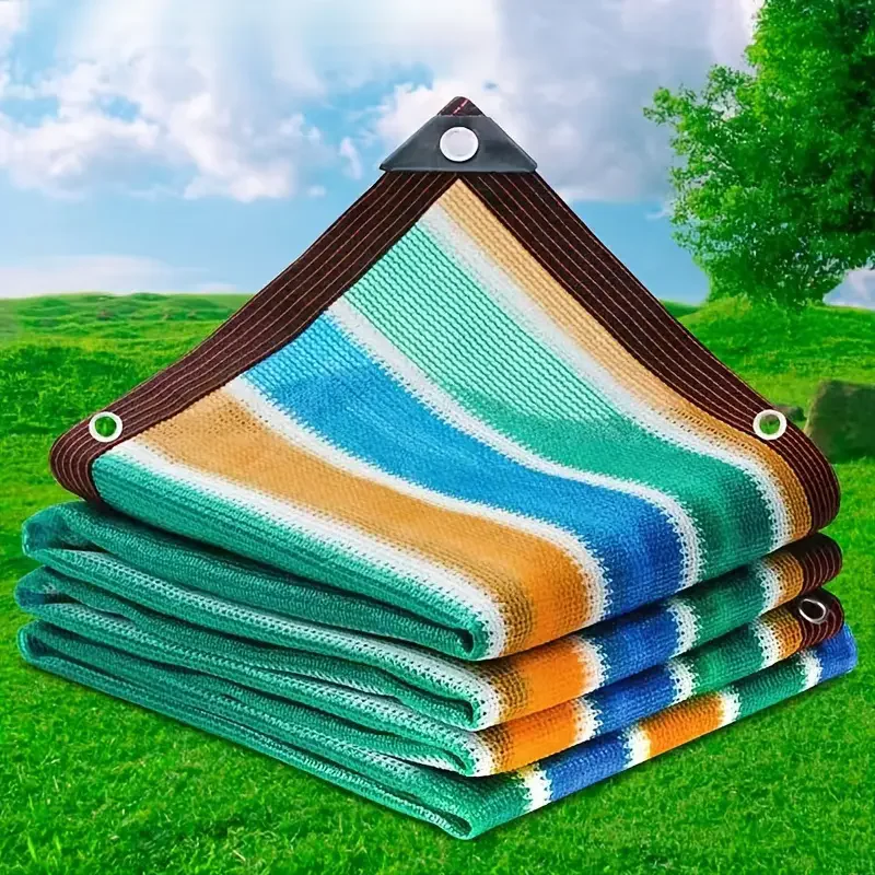 High-Density Breathable Sunshade Net - Colorful And Multi-Sized, Suitable For Outdoor Courtyards, Picnics, Carports And Garden S
