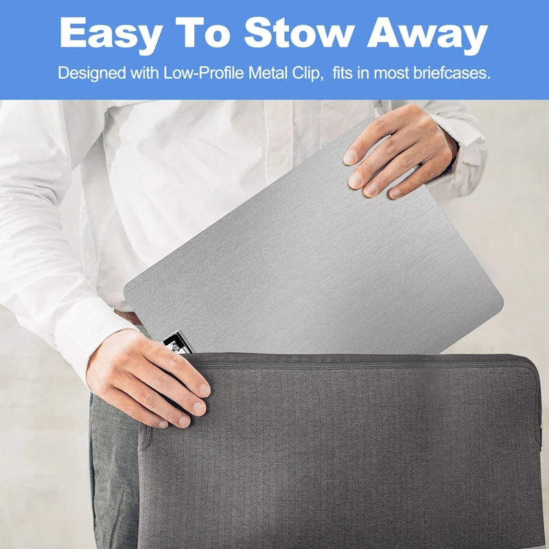 

Металлическая папка-планшет А4 из нержавеющей стали с зажимом для документов, папка для хранения счетов, доска для письма, меню-планшет для бизнеса - AT35