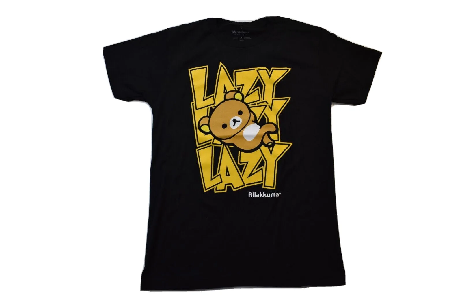 Rilakkuma Mens Lazy Black T Shirt Nwt S