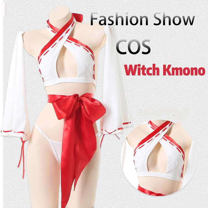 

Anime Miyamizu Mitsuha Cosplay Costumes Japanese HIMIKO Kimono Witch Uniform Sexy Bikini Psychic Halloween Costumes Cosplay ﻿