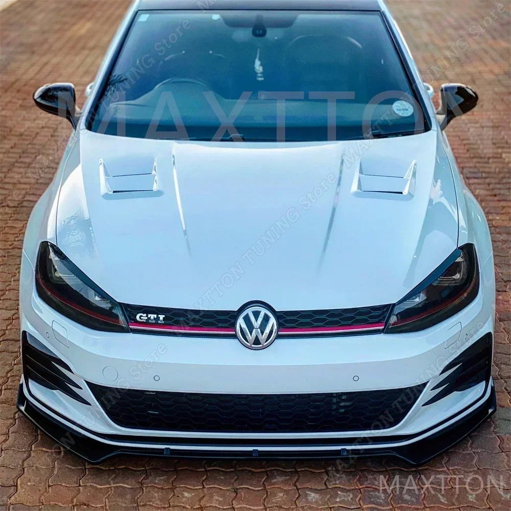 For Volkswagen Golf 7 7.5 MK7 MK7.5 GTI GTD R R-Line 2012-2020 Car Front Bumper Splitter Lip Diffuser Body Kit Spoiler Guard