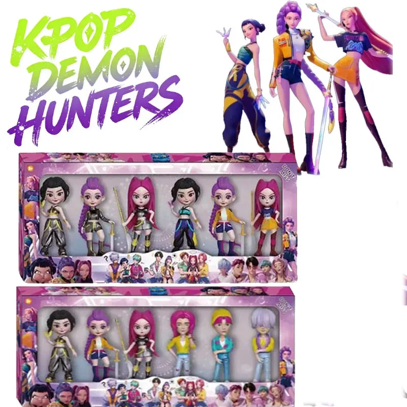 

Demon Hunters Anime Peripherals Kpop Figure Model Toy Cartoon Gaming Desk Decoration Collection Figures Model Toy For Kid Gift