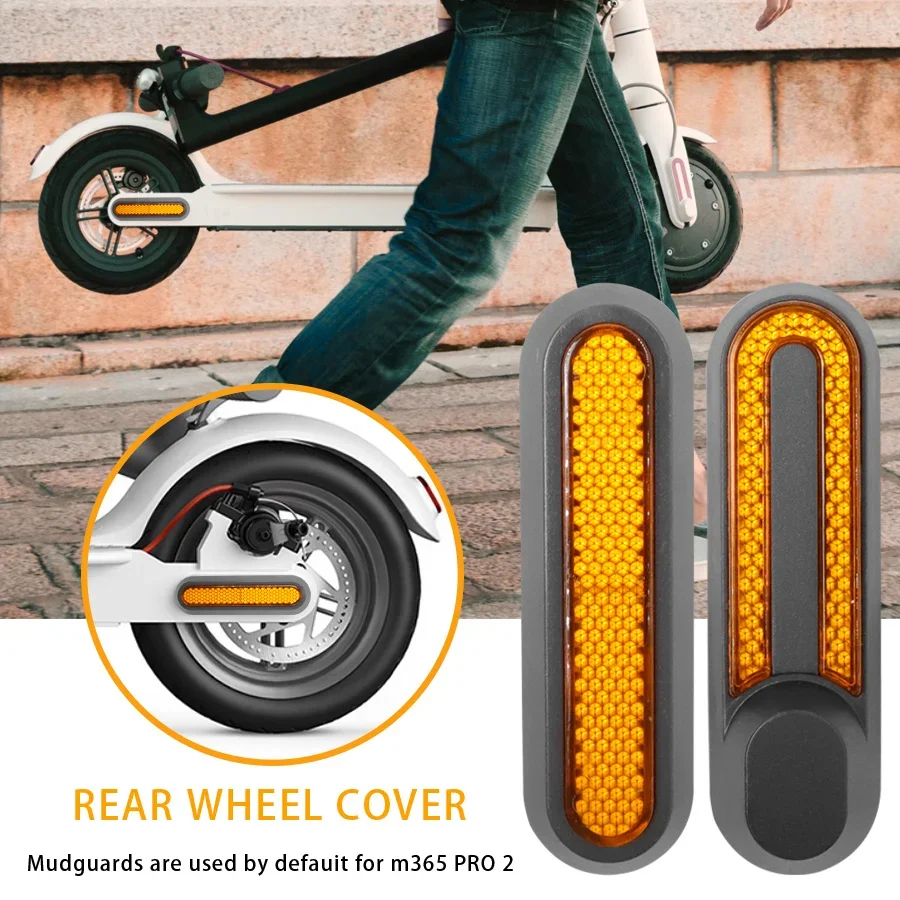 Wheel Cover Protect Shell For Xiaomi 3 Electric Scooter M365 Pro 2 1s Front Rear Safety Reflective Tube Night Reflective Sticker