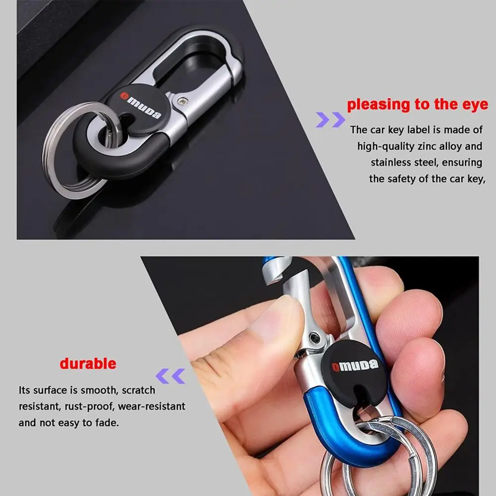 Safety Buckle Long-Lasting Carabiner Hook High Hardness Widely Used  Durable Mini Carabiner Hook with Key Ring