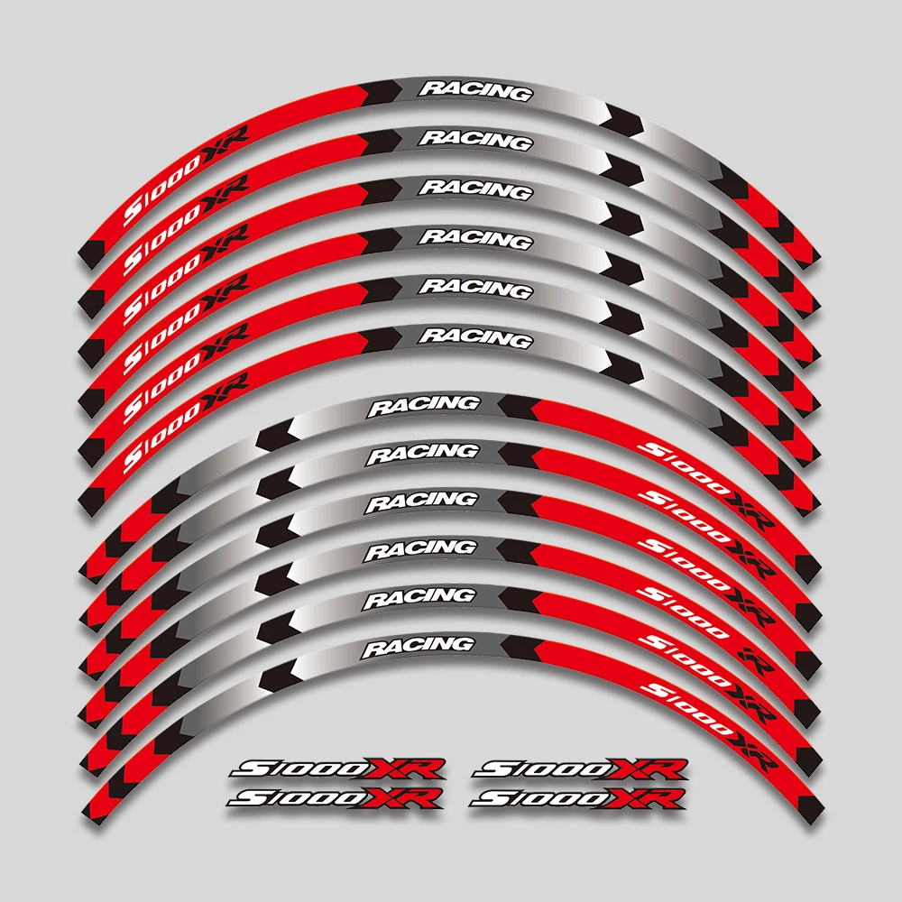 Autocollant de roue de moto Casting, décalcomanies à l'intérieur du moyeu, bande à rayures de jante, accessoires pour BMW S1000Poly, S1000 Poly, S1000Poly, S1000XR