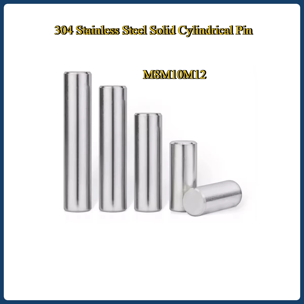 

M8M10M12 304 Stainless Steel Solid Cylindrical Pin Positioning Pin