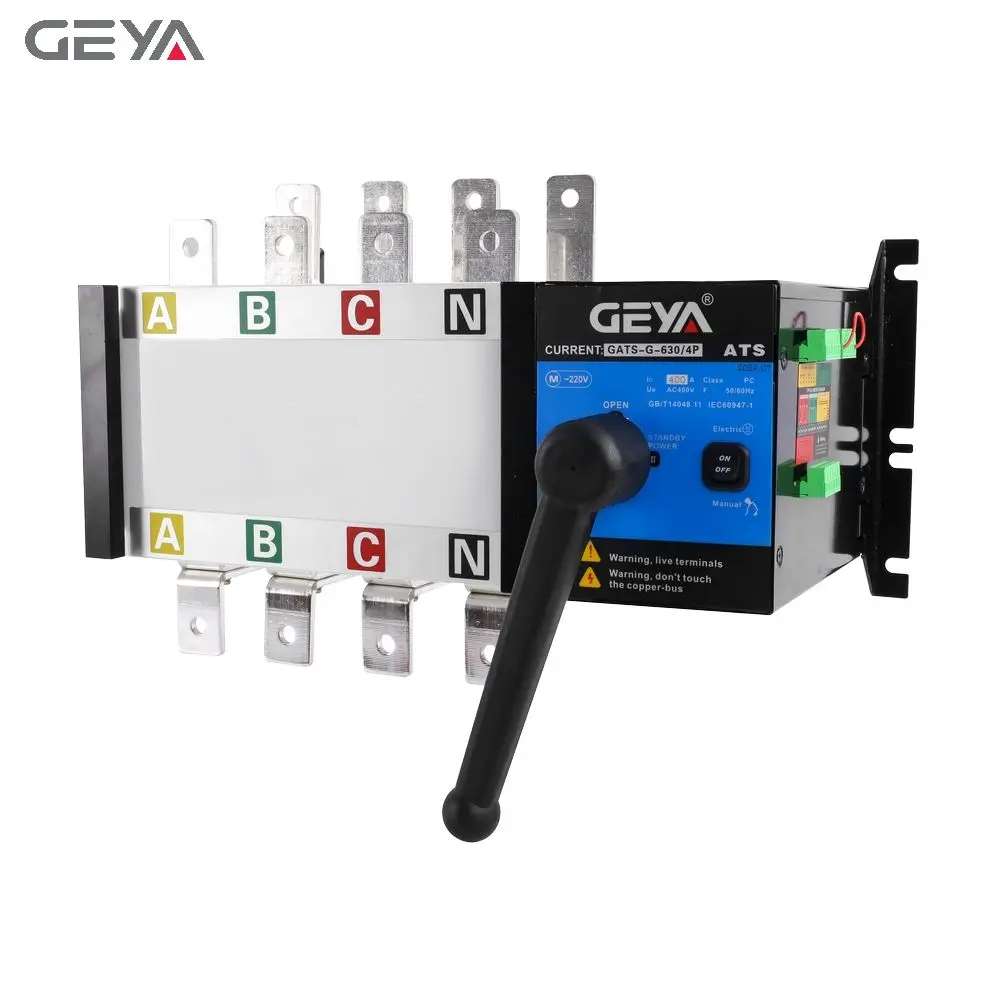 GEYA CHINA Electrical BEST seller W2R-100 Change Over Automatic transfer control Switch 2P 3P 4P 16A---3200A ATS OEMS Factory