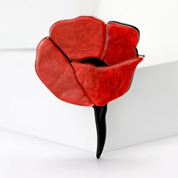 Acrylic Rose Pins for Women Unisex Flower Brooches Banquet Party Backpack Gifts Jewelry Accessories