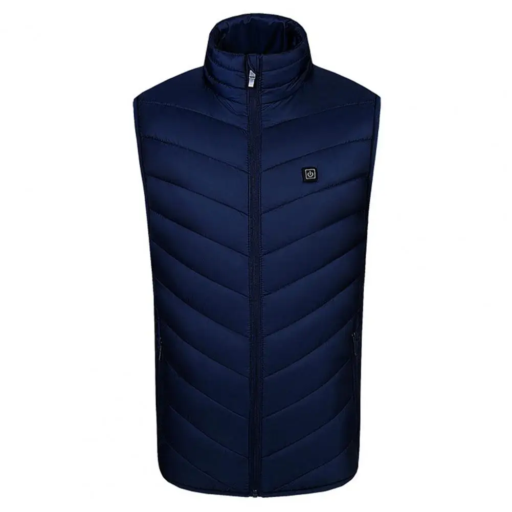 Thermal Warm Vest Coat Men's Heated Vest Coat with Smart Thermal Technology Built-in Carbon Fiber Wire for Warmth for Comfort