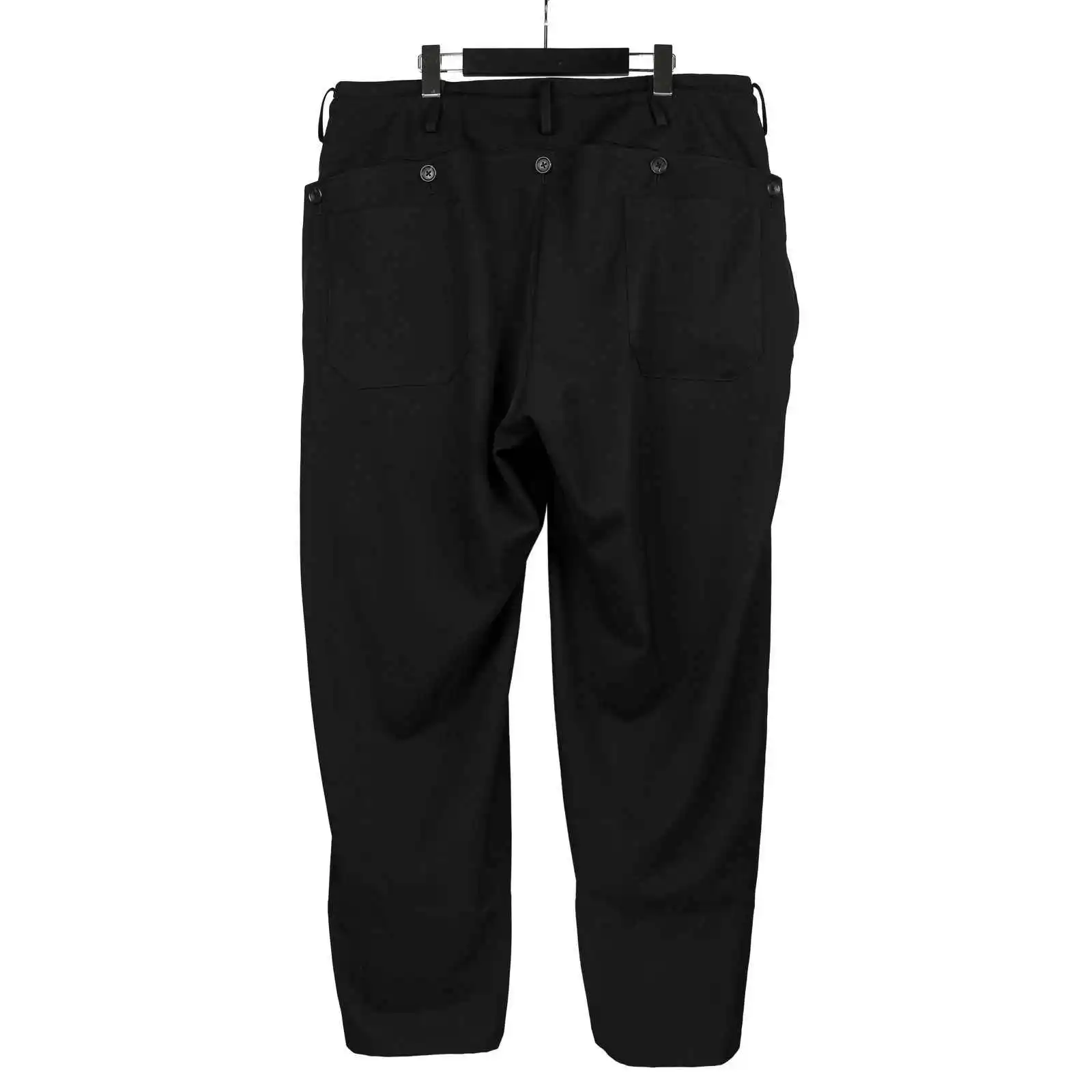 

TOP-YAMAMOTO original design dark series niche black loose wool wide leg pants niche design men's pants