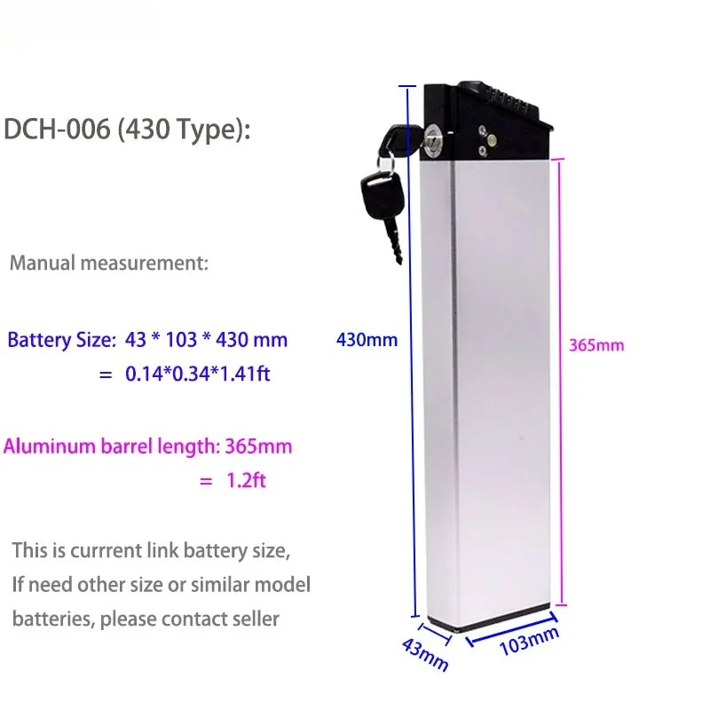 Faltbarer Elektrofahrrad-Akku 48V 10,4Ah 12,8Ah 14Ah für Samebike LO26 20LVXD30 DCH006 Akku für Lectris XP2.0 Lafly – Detail 8