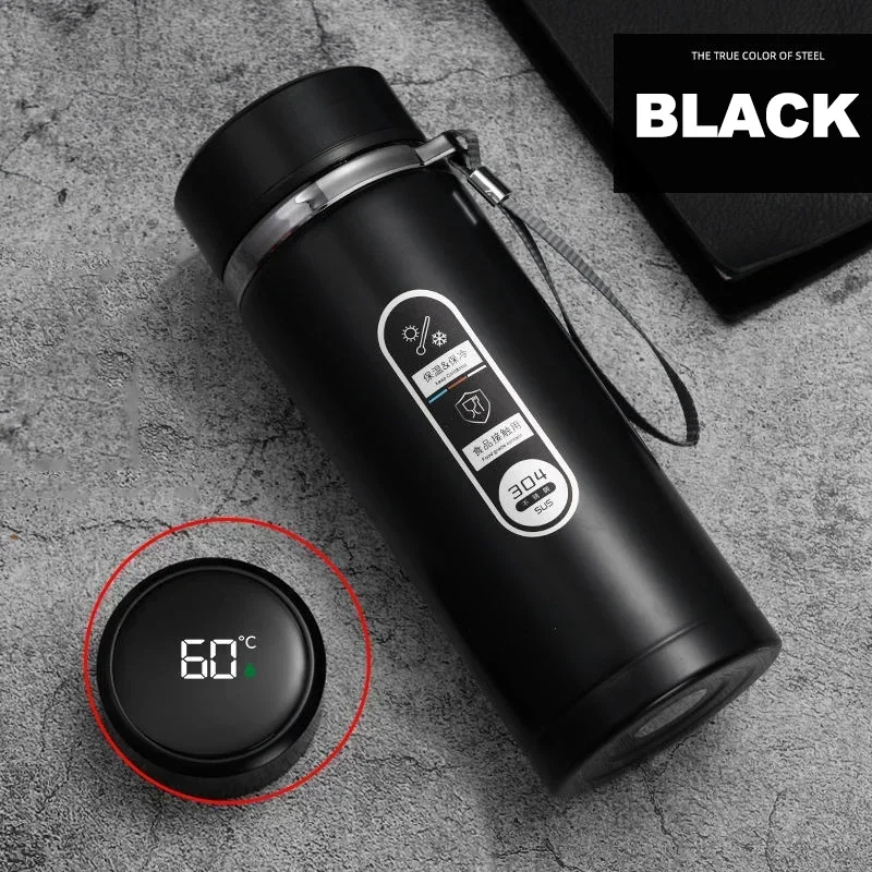 

500ML-1Liter Stainless Steel Thermos Bottle with LED Temperature Display Sus304 Tea Water Bottle Vacuum Flask Portable Cups New