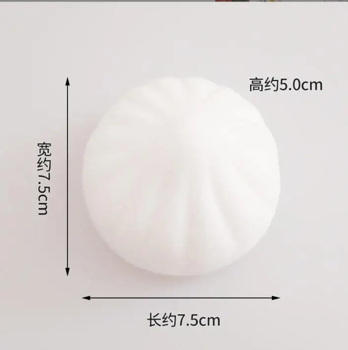 dumpling squishy Simulation Steamed Buns Squeeze Toys Slow Rising Stress Relief Squishy Toys Antistress Ball Dumpling Model