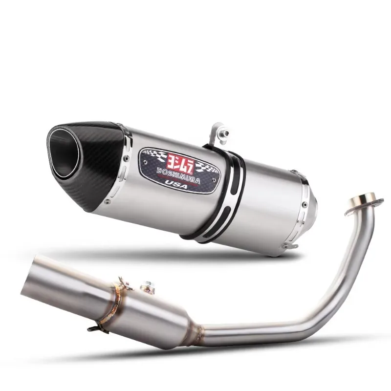 

R77 выхлопная труба мотоцикла для Forza300 FORZA 300 NSS300, коллектор из нержавеющей стали, полная выхлопная система, глушитель с углеродным наконечником