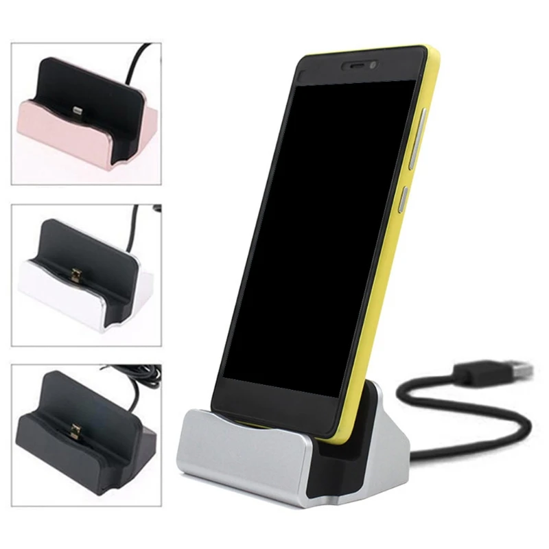 Estação doca de carregamento rápido tipo C Desktop USB C 3.1 Carregador de encaixe com cabo para Huawei P9 Plus Smart Cell Phone