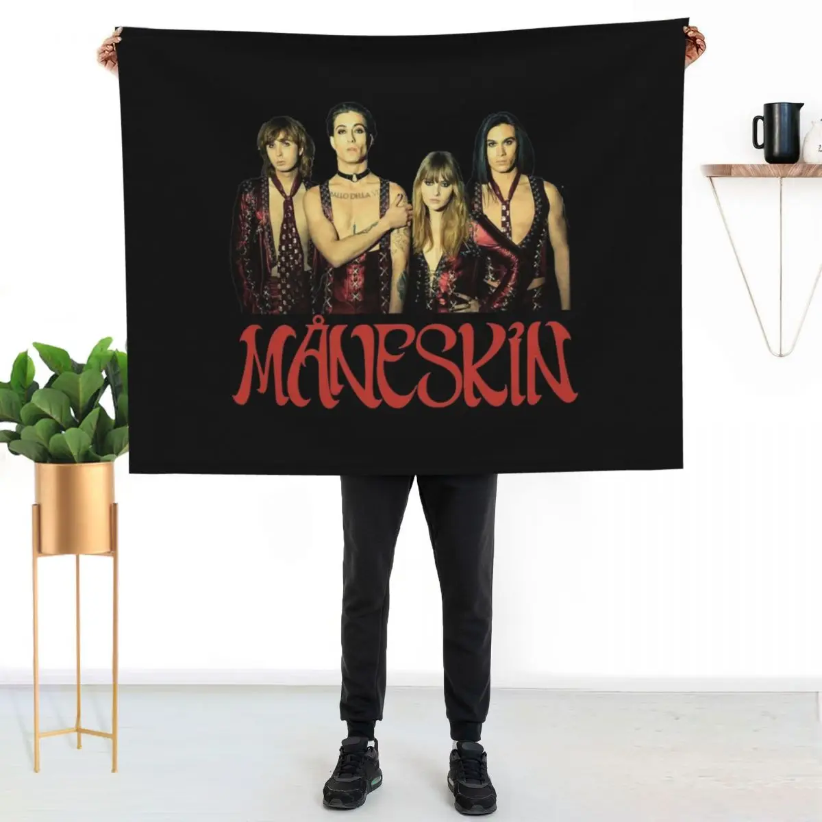 Maneskin 33 Throw Blanket Soft Plush Blanket as Housewarming Gift